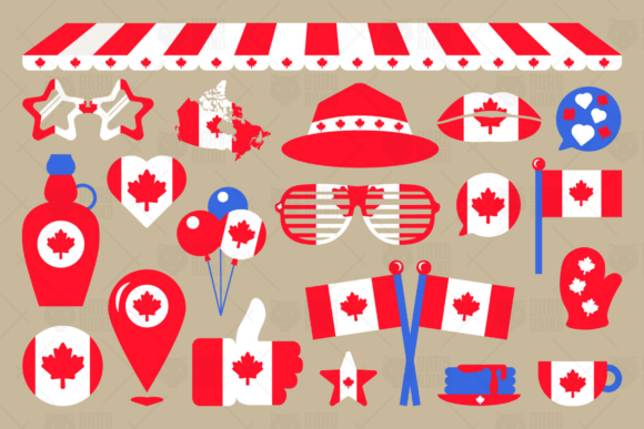 Canada Flag Set: A Versatile Design Resource for Patriotic Celebrations