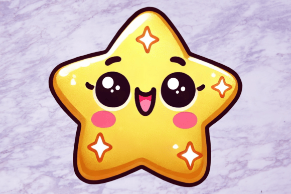 Cute Kawaii Star PNG: A Visual Asset for Modern Creatives