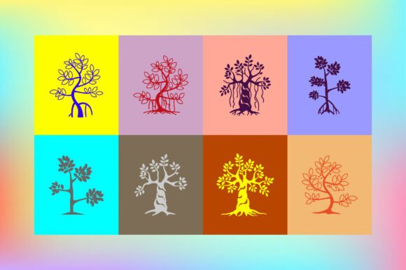 Diverse Tree Logos and Icons for Versatile Design Needs