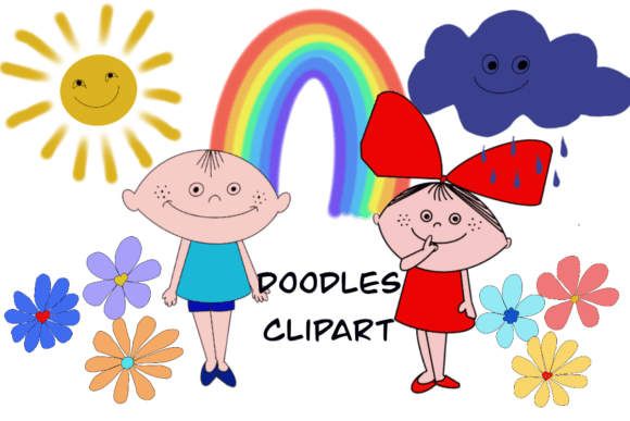Enhance Your Creative Projects with Doodles,Children Clipart