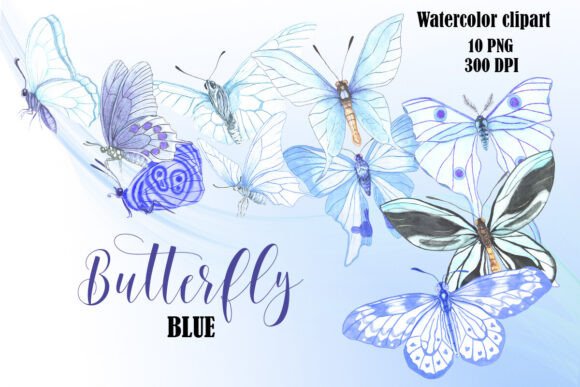 Enhancing Creativity with Watercolor Blue Butterfly Clipart