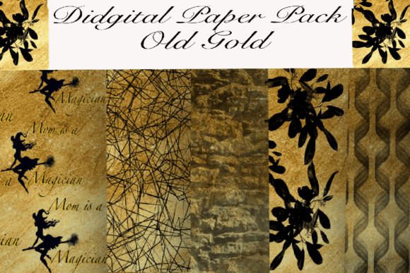 Old Gold Digital Paper Pack: Timeless Elegance for Creative Projects