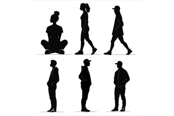 People in Various Poses and Positions: A Versatile Design Resource