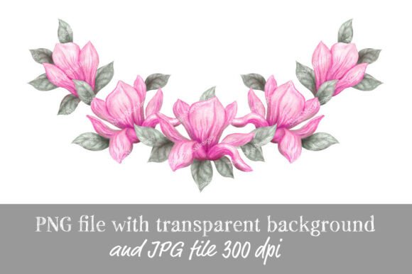 Spring Magnolia Flowers Watercolor PNG: A Versatile Design Resource