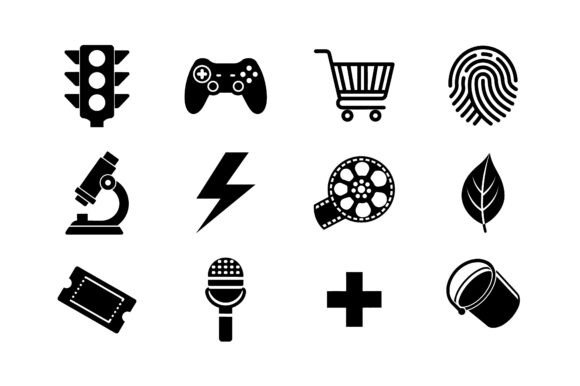Universal Minimalist Flat Vector Icon Set