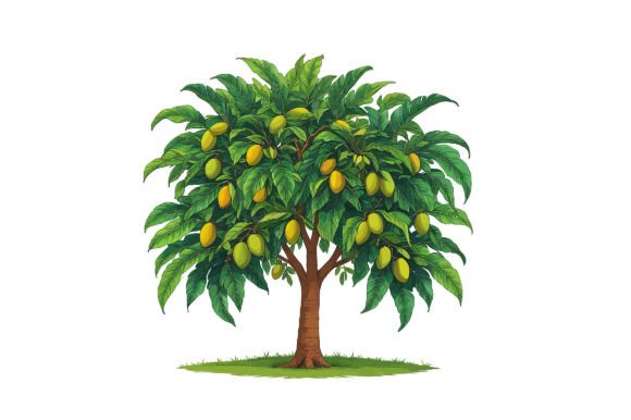 Vector Art of Mango Tree: A Versatile Design Asset