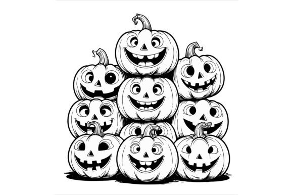 Vector Art of Pile of Pumpkins: Elevating Autumn Design with Precision and Flexibility