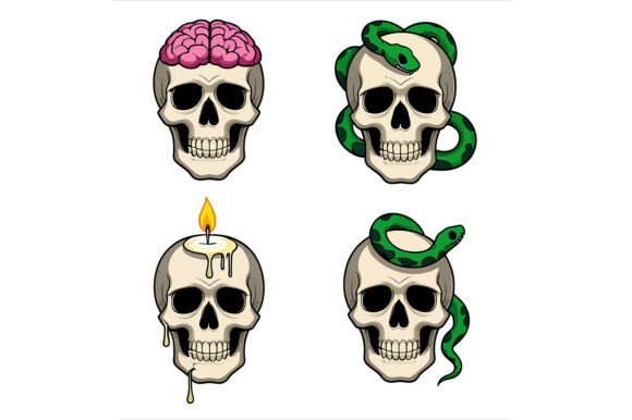 Vector Art of Set of Skulls: A Guide to Smart Design Choices